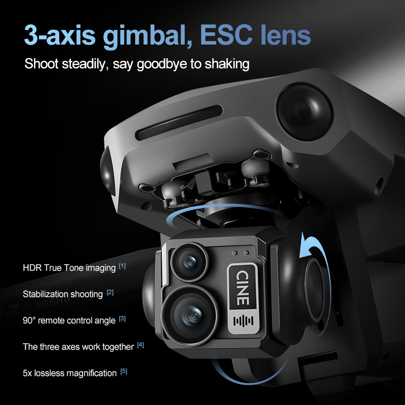 Dron RC con Control Remoto FPV - Drone Gimbal 3 Axis reseña y precio