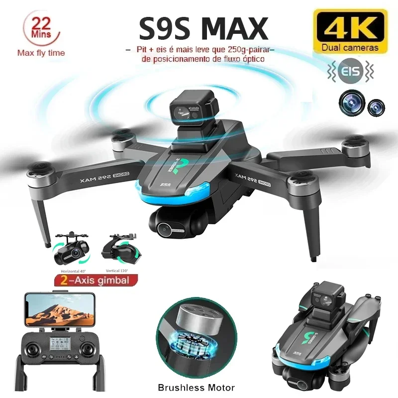Nuevo S9S MAX MINI Drone 4K 2  - Drone Gimbal Case reseña y precio
