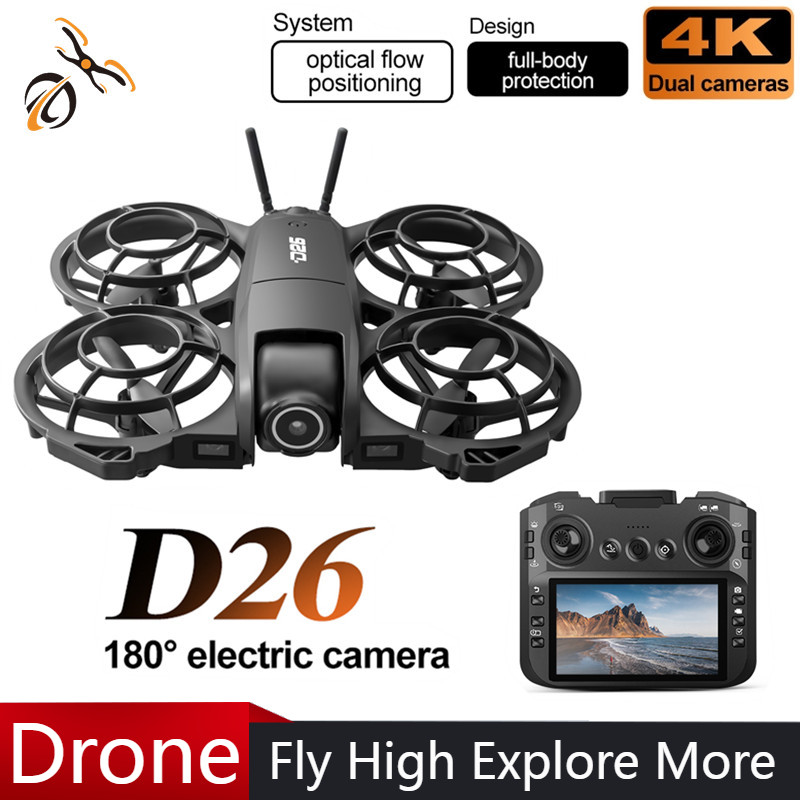 Dron D26 4K Aéreo HD 180 °   D - Drone Gimbal Case reseña y precio