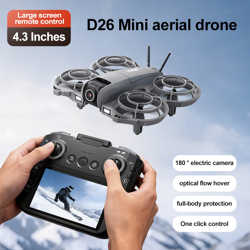 Dron D26 4K Aéreo HD 180 °   D - Drone Gimbal Case reseña y precio
