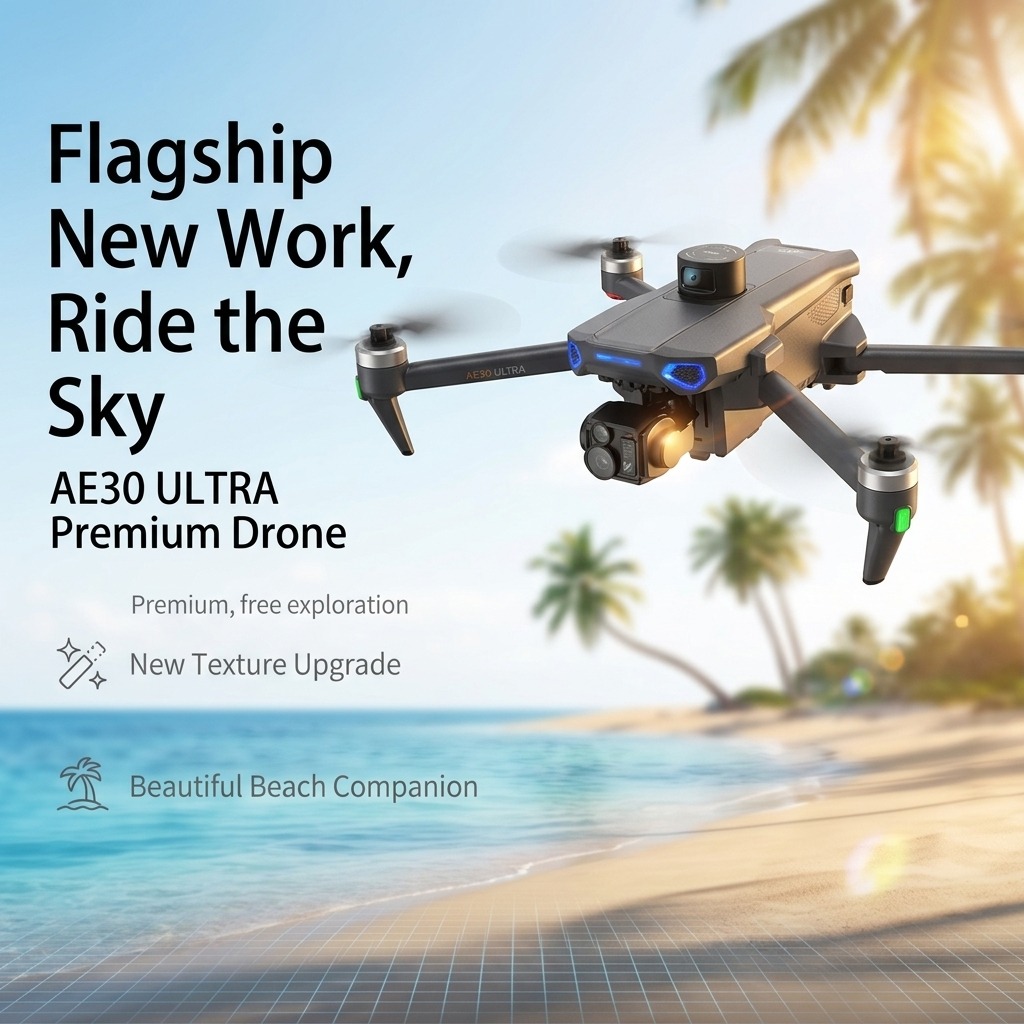 NUEVO Dron AE30 Ultra GPS con  - Drone Gimbal 3 Axis reseña y precio